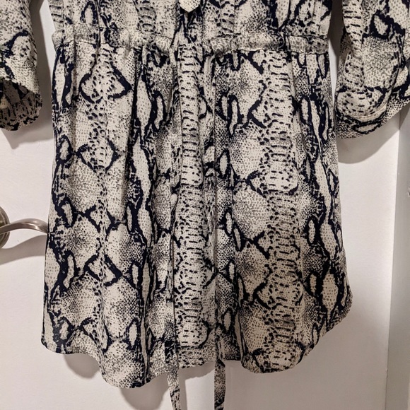 CALS Snakeskin Print Drawstring Dress - Picture 3 of 10